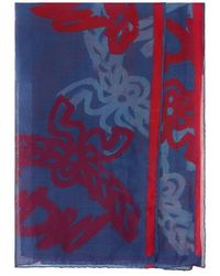 MCM - Silk-Blend Scarf Shawl - Lyst