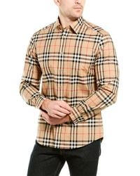 mens burberry button down