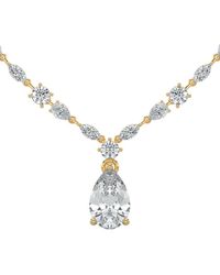 Sabrina Designs Lab Grown Diamonds - 14K 20.76 Ct. Tw. Lab-Grown Diamond Drop Necklace - Lyst