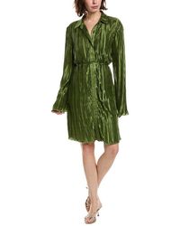Pascale La Mode - Textured Satin Shirtdress - Lyst