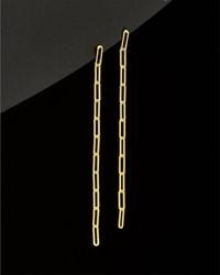 Italian Gold - 14k Paperclip Earrings - Lyst