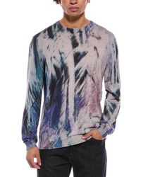 Autumn Cashmere - Cotton By Leaf Print Cashmere-Blend Crewneck Sweater - Lyst