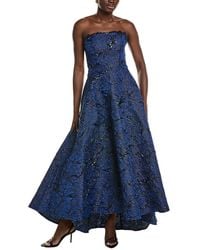 Rene Ruiz - High-Low Jacquard Gown - Lyst