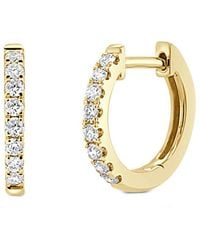Sabrina Designs - 14K 0.25 Ct. Tw. Diamond Huggie Earrings - Lyst