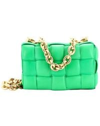 Bottega Veneta - Cassette Chain Crossbody Bag Padded Maxi Intrecciato Leather (authentic Pre-loved) - Lyst