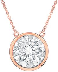 Diana M. Jewels - Fine Jewelry 14k Rose Gold 0.15 Ct. Tw. Diamond Necklace - Lyst