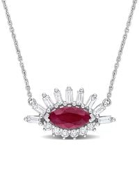 Rina Limor - 14k 2.10 Ct. Tw. Diamond & Ruby Eye Pendant - Lyst