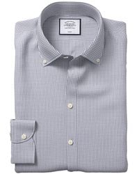 Charles Tyrwhitt - Non-iron Button Down Check Extra Slim Fit Shirt - Lyst