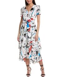KARL LAGERFELD - Tiered Midi Dress - Lyst