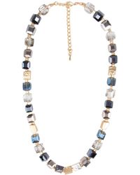 Saachi - Crystal Faceted Bead And Stone Necklace - Lyst
