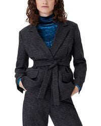 Maje - Wool-blend Suit Blazer - Lyst