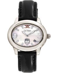 Le Vian - Le Vian Leather Diamond Watch - Lyst