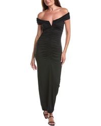 Susana Monaco - V-wire Gathered Off-the-shoulder Maxi Dress - Lyst