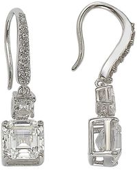 Suzy Levian CZ Jewelry - Suzy Levian Silver Cz Dangle Earrings - Lyst
