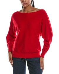 Forte - Off The Shoulder Dolman Sleeve 100% Cashmere Sweater - Lyst