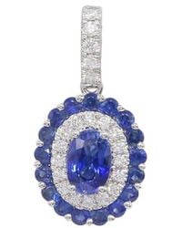 Gregg Ruth - 14K 1.36 Ct. Tw. Diamond & Sapphire Pendant - Lyst