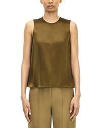Adam Lippes - Elias Silk Top - Lyst
