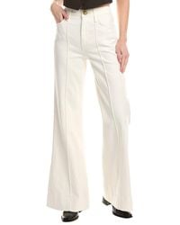 Rag & Bone - Skylar High-Rise Ecru Wide Leg Flare Jean - Lyst