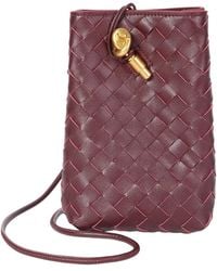 Tiffany & Fred Paris - Handwoven Mini Leather Bucket Bag - Lyst