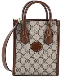 Gucci - Interlocking G Patch Tote GG Coated Canvas Mini (authentic Pre-loved) - Lyst