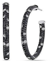 Rina Limor - 14k 4.25 Ct. Tw. Diamond Inside-out Hoops - Lyst