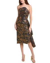 Jovani - Metallic Jacquard Cocktail Dress - Lyst