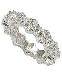 Suzy Levian CZ Jewelry - Suzy Levian Silver Cz Eternity Ring - Lyst