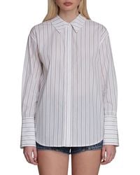 Avec Les Filles - French Cuff Menswear Shirt - Lyst