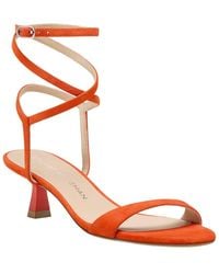 Stuart Weitzman - Nudist Wrap 50 Suede Sandal - Lyst