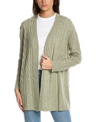 Hannah Rose - Riley Cable Wool & Cashmere-blend Cardigan - Lyst