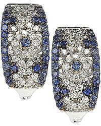 Suzy Levian - 18k & Silver 1.52 Ct. Tw. Sapphire Earrings - Lyst
