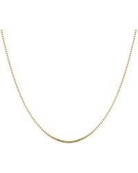 Italian Gold - 18K Venetian Box Chain Necklace - Lyst