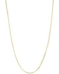 Ember Fine Jewelry - 14k Herringbone Necklace - Lyst