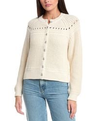 Rag & Bone - Kathryn Wool-Trim Cardigan - Lyst