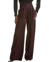 Max Mara - Brava Wool & Silk-Blend Trouser - Lyst