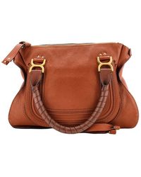 Chloé - Leather Marcie Shoulder Bag Medium (Authentic Pre-Loved) - Lyst