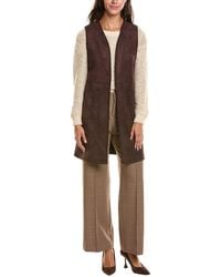 Tahari - Open Front Vest - Lyst