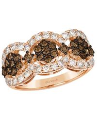 Le Vian - Chocolate Cluster 14K Rose 1.42 Ct. Tw. Diamond Cocktail Ring - Lyst