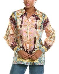 Tahari - The Lior Baroque Blouse - Lyst