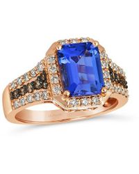 Le Vian - Tranquility 14K Rose 2.62 Ct. Tw. Diamond & Tanzanite Half-Eternity Ring - Lyst