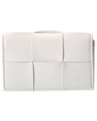 Bottega Veneta - Maxi Intrecciato Leather Business Card Case - Lyst