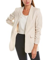 Tahari Tahari Asl Linen Jacket - Natural