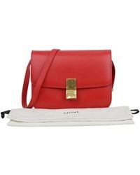 Celine - Calfskin Medium Classic Box Shoulder Bag (Authentic Pre-Loved) - Lyst