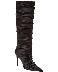Stuart Weitzman - Strt Ruched 100 Satin Knee-High Boot - Lyst