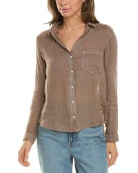 Bella Dahl - Pocket Linen-blend Button-down Shirt - Lyst