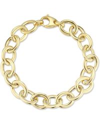 Chloe and Madison - 14k Over Silver Link Bracelet - Lyst