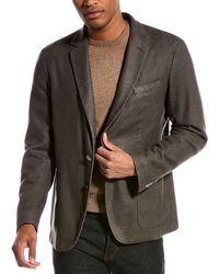 BOSS by HUGO BOSS C-hanry-d-224f Slim Fit Wool-blend Jacket - Gray