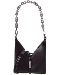 Givenchy - Cut Out Micro Leather Hobo Bag - Lyst