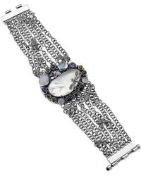 Samuel B. - 55.00 Ct. Tw. Multi Stone & Pearl Bangle - Lyst
