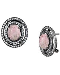 Alamode Jewelry - Plated Stainless Steel Earring - Lyst